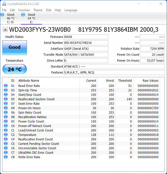 #44 - Disk 2TB Western Digital SATA 7200RPM 3,5" - 3
