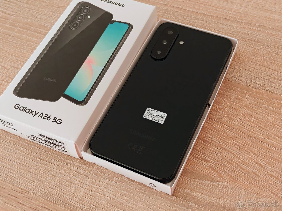 Samsung Galaxy A26 128GB Black, nový, komplet,záruka 11/2027 - 3