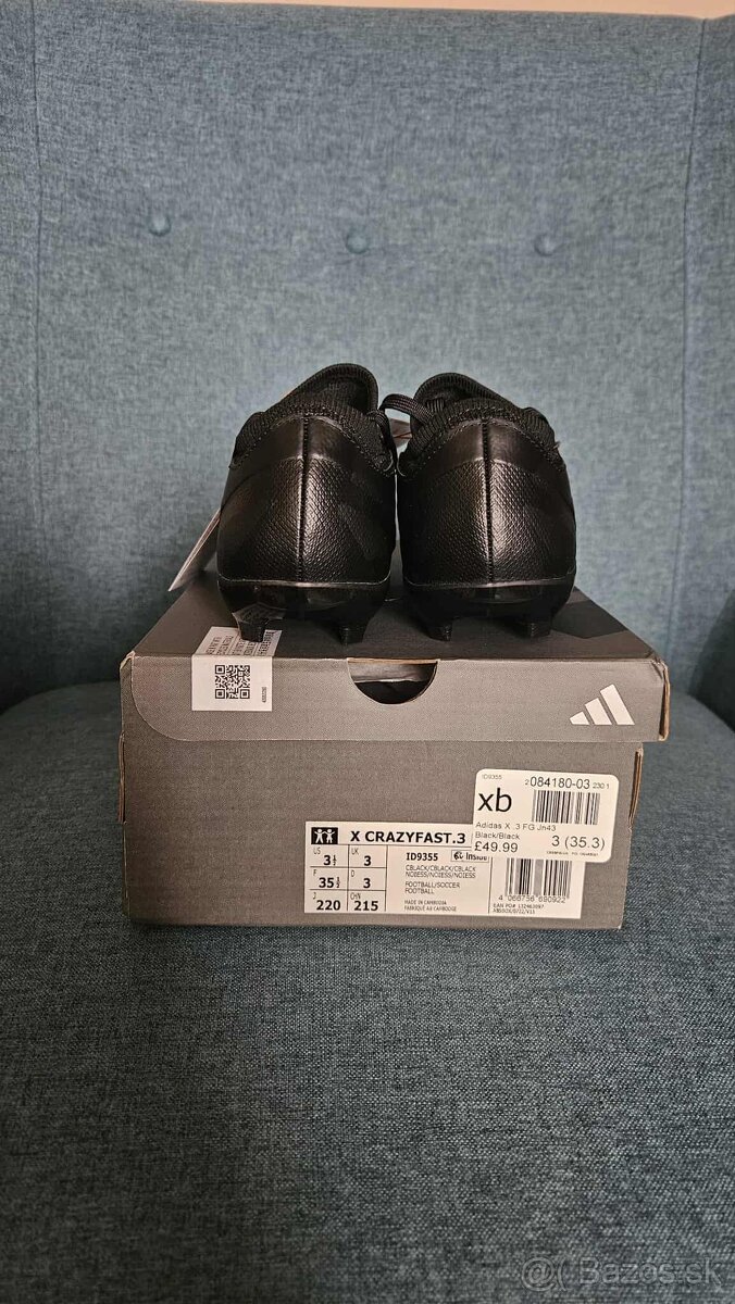 Kopačky Adidas Crazyfast 3 (Čierne) - 3