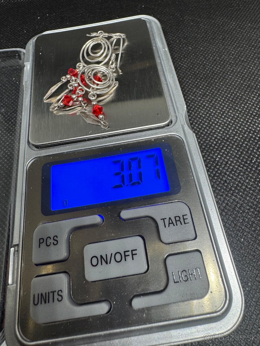 Starožitné strieborné retro náušnice - 3