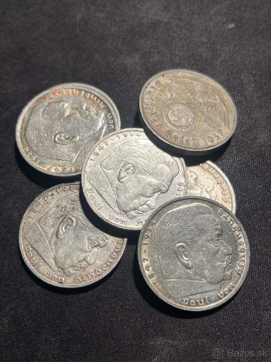 5 Reichsmark 1937 E - 3