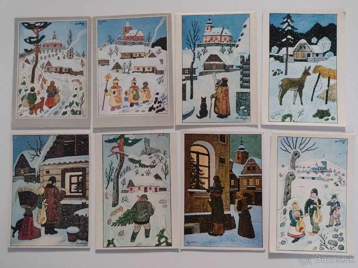 Predám pohľadnice - J. Lada a české rozprávky - 3