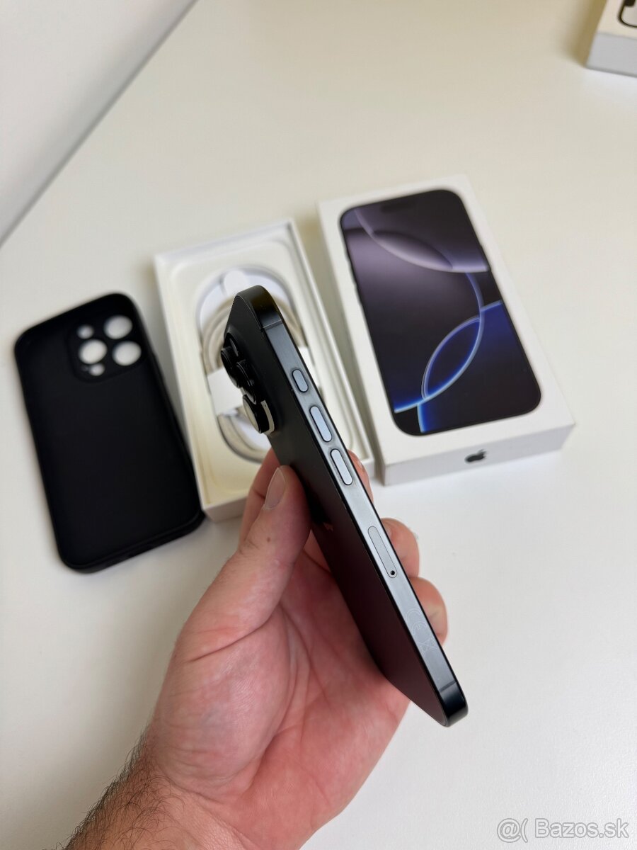 Predam vymenim Iphone 16 Pro 256GB Black Titanium - 3
