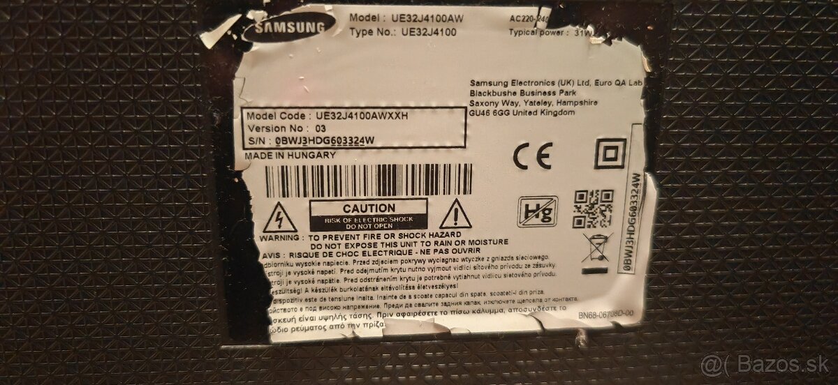 Samsung ue32j4100aw 32" - 3