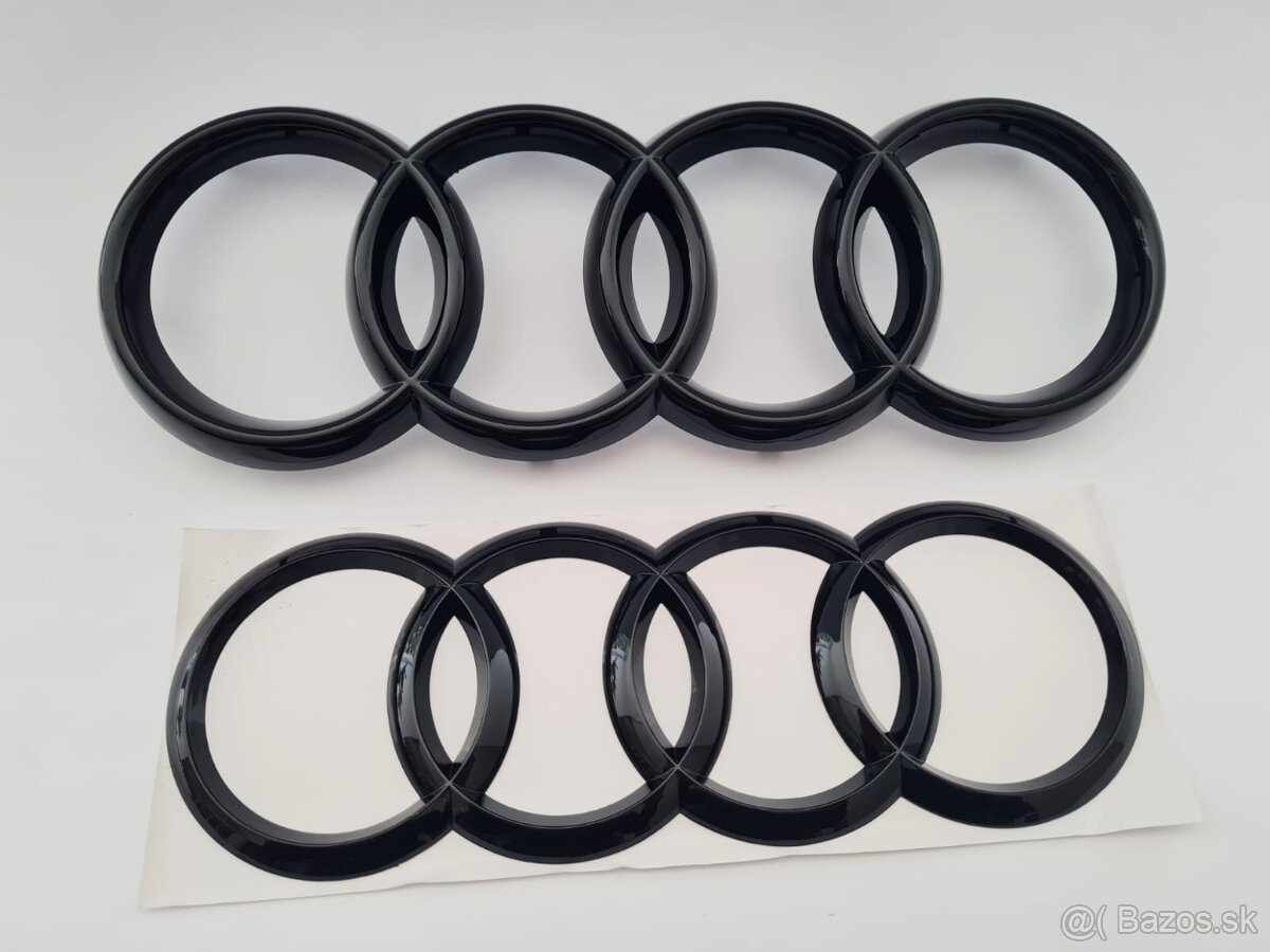 AUDI Čierne lesklé znaky - 3