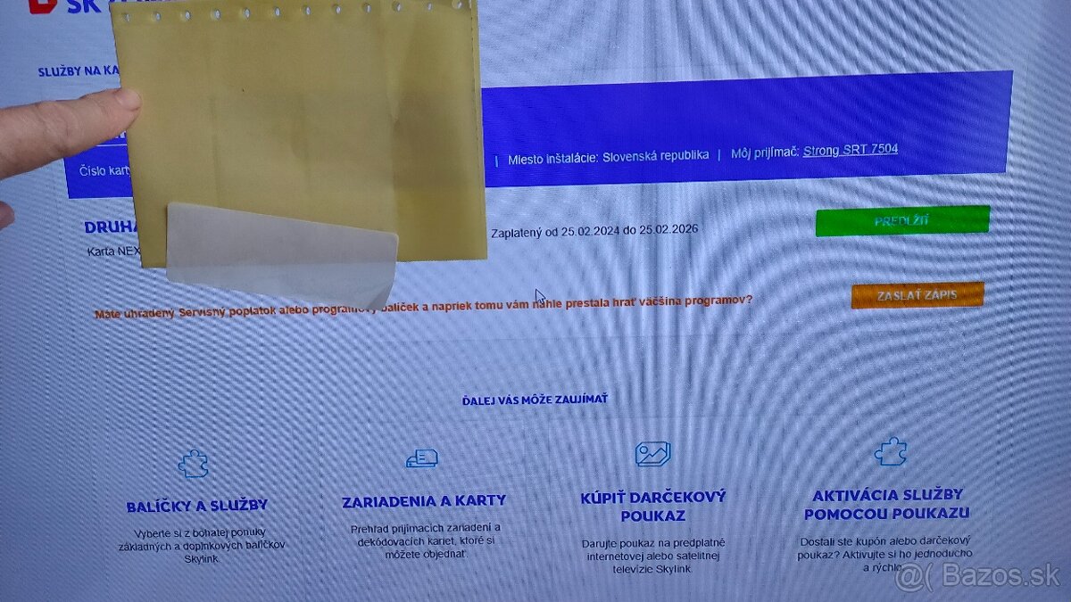 Satelit. prijímače SKYLINK, balík SMART,2ks,parabola,káble - 3