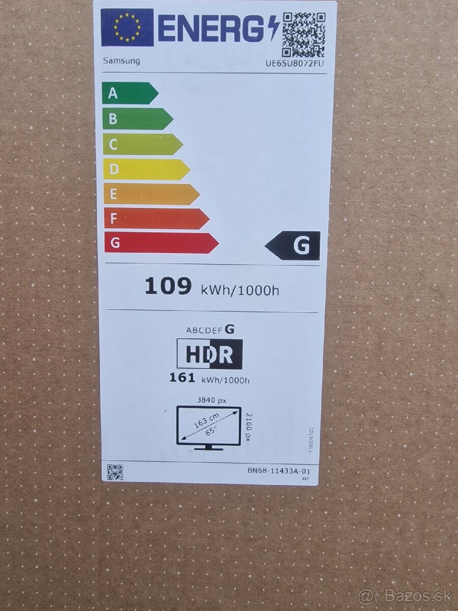 65" Crystal UHD UE65U8072F (2025) nový - 3