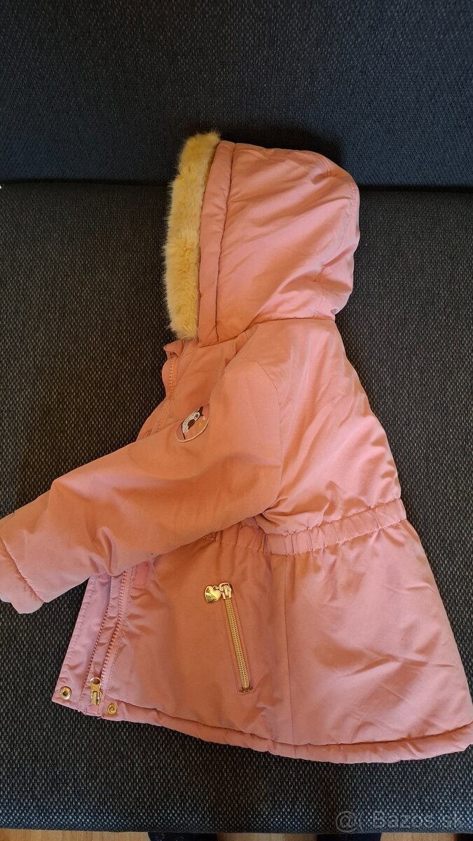 Zimná bunda pre dievčatko 86 - 3