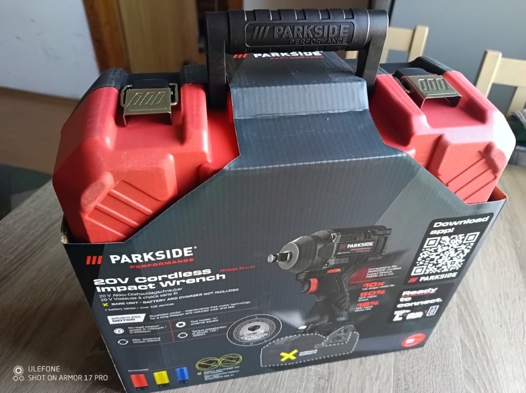 Aku rázový uťahovák PARKSIDE PERFORM20 V PPDSSA - max 600 Nm - 3