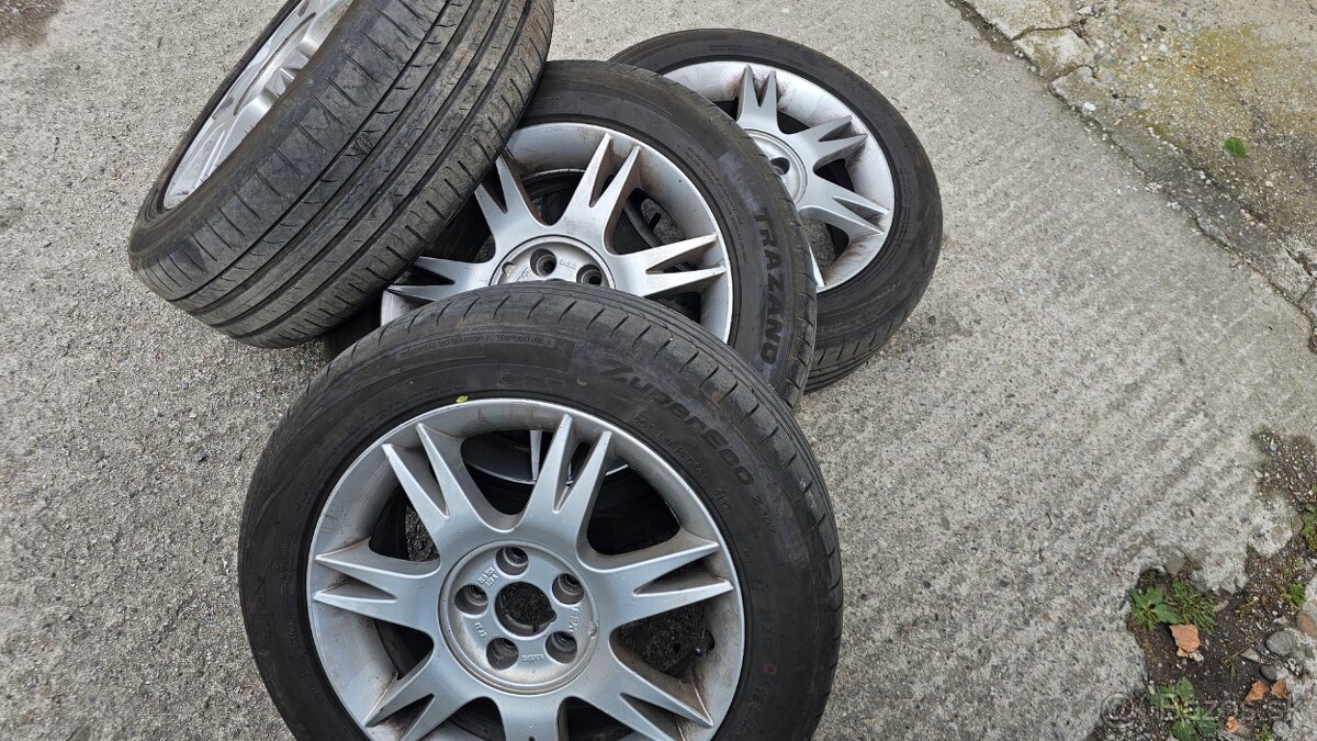 Elektróny 5x100 a letné pneu 195/55 R15 - 3