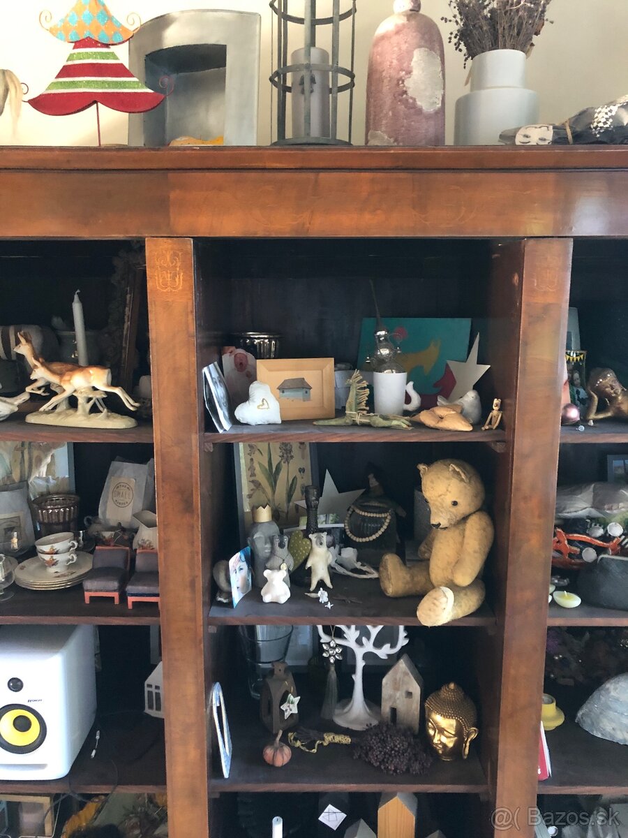 Starožitná knižnica Š203xh57,5xV184cm - 3