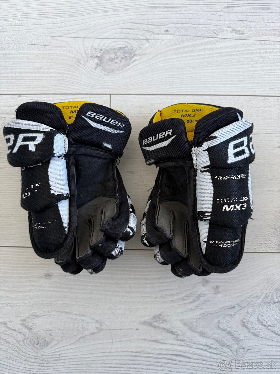 BAUER DETSKÉ RUKAVICE MX3 VEĽKOSŤ 8 - 3