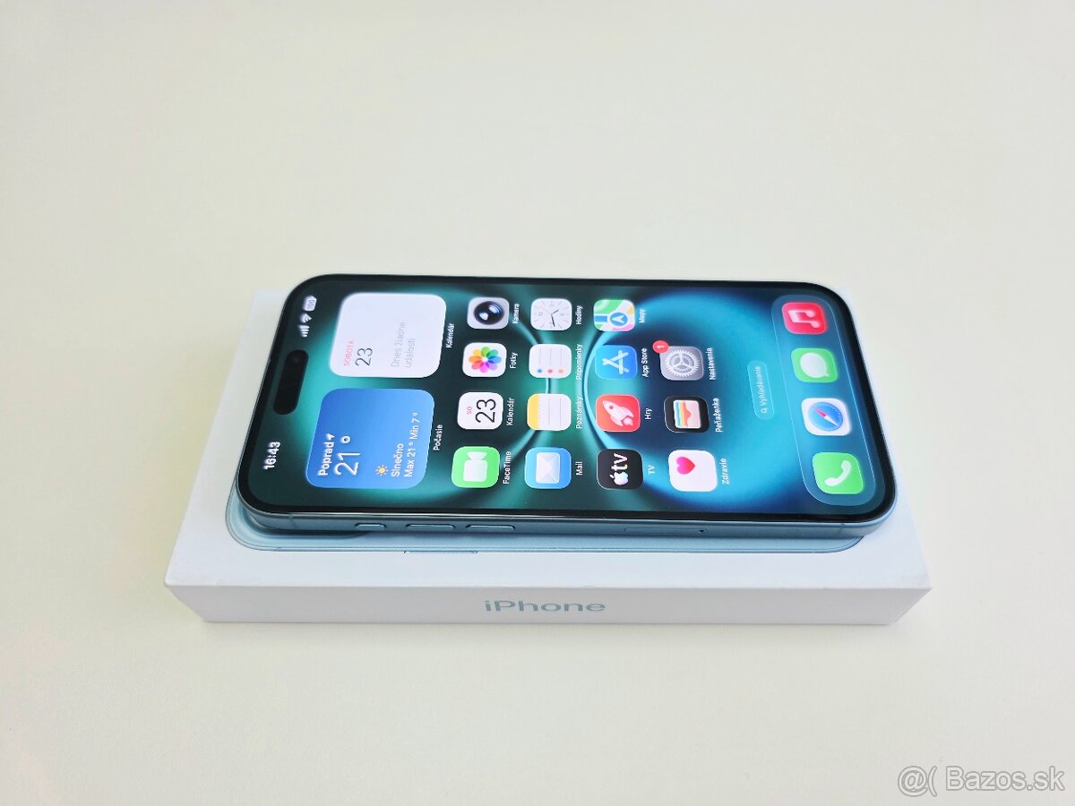 Apple iPHONE 16 PLUS TEAL 128GB,BATERKA 92% - 3
