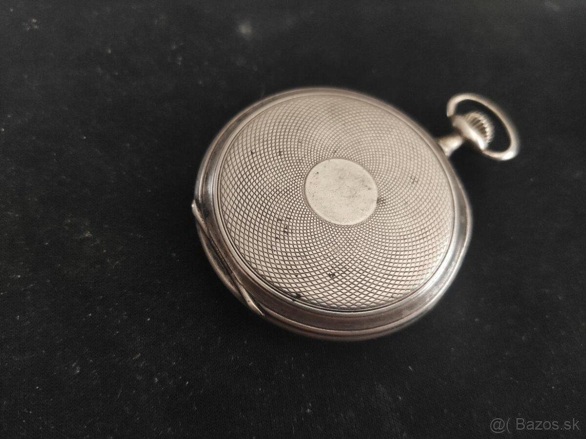 MOERIS swiss pánske vreckové strieborné hodinky - 3