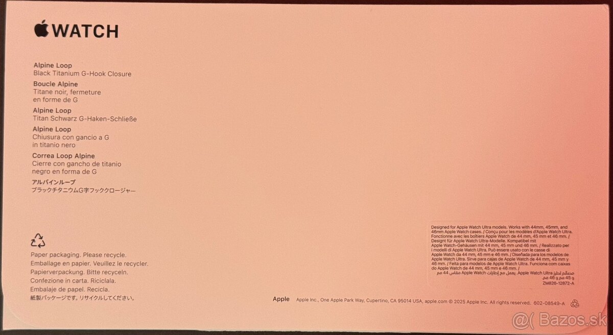 Apple Watch 49mm Black Alpine Loop - Medium - 3