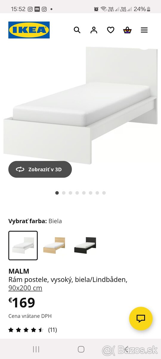 Posteľ Ikea Malm 90x200cm - 3
