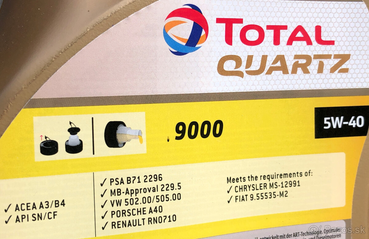 Total Quartz 9000 5w40 5L - 3