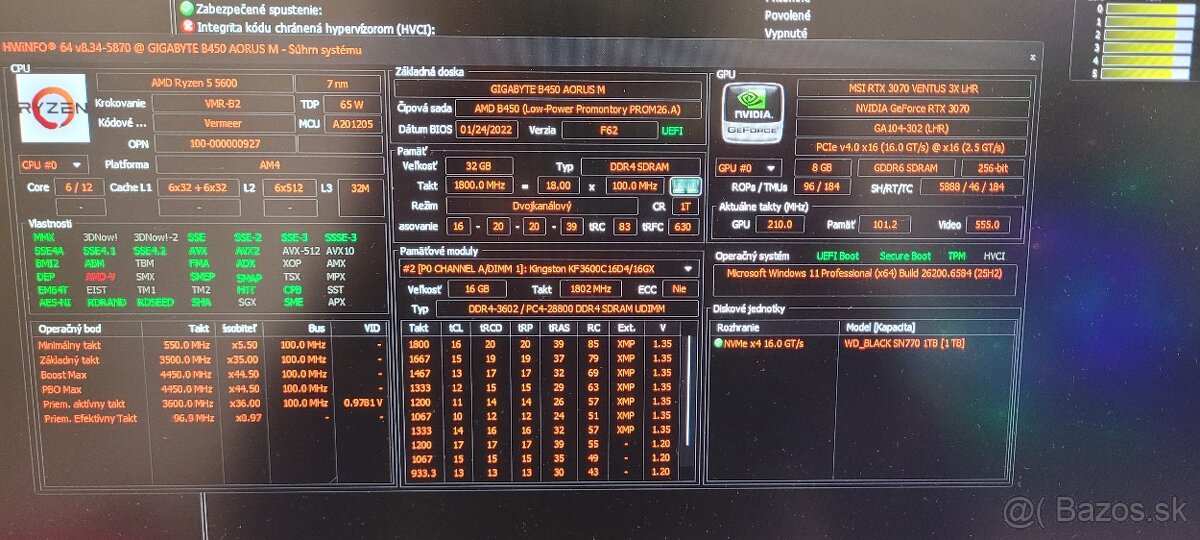 Am4 b450m set ryzen 5600, 32gb ram, 1tb nvme - 3