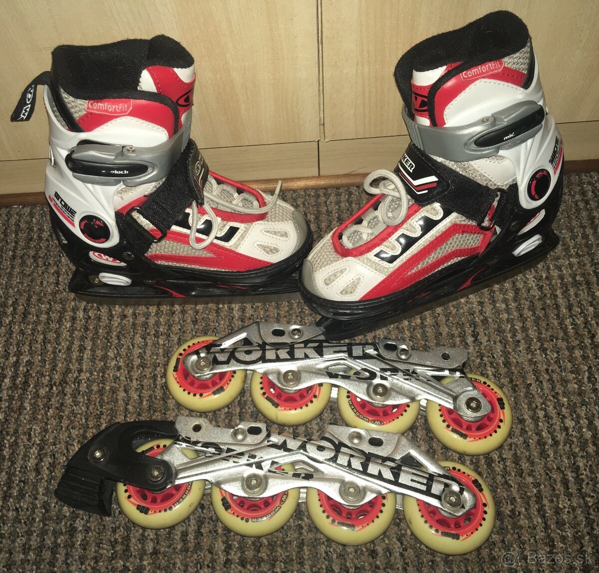 WORKER Nolan 2v1 - Nastaviteľné korčule. c 29-32 - 3