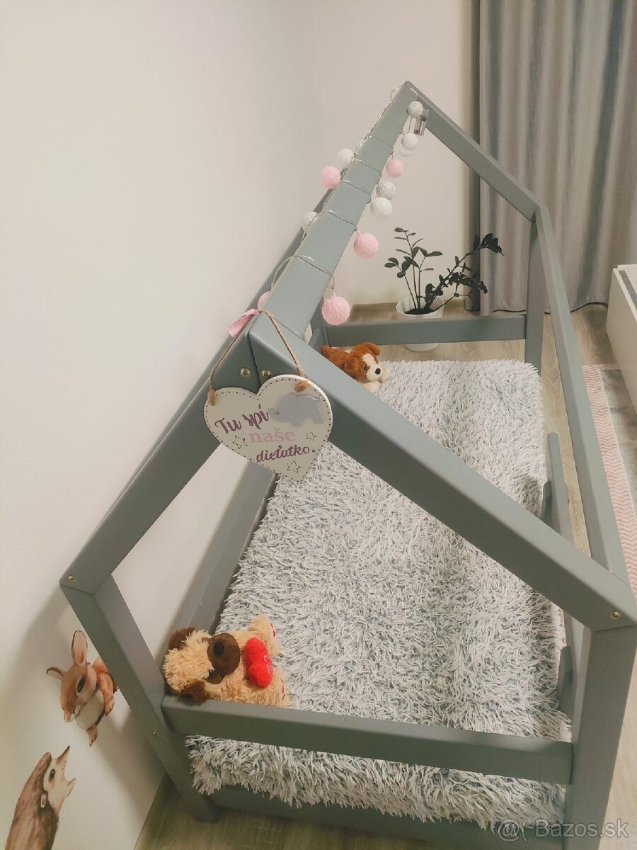 Detská posteľ -Domček 160x80 - 3