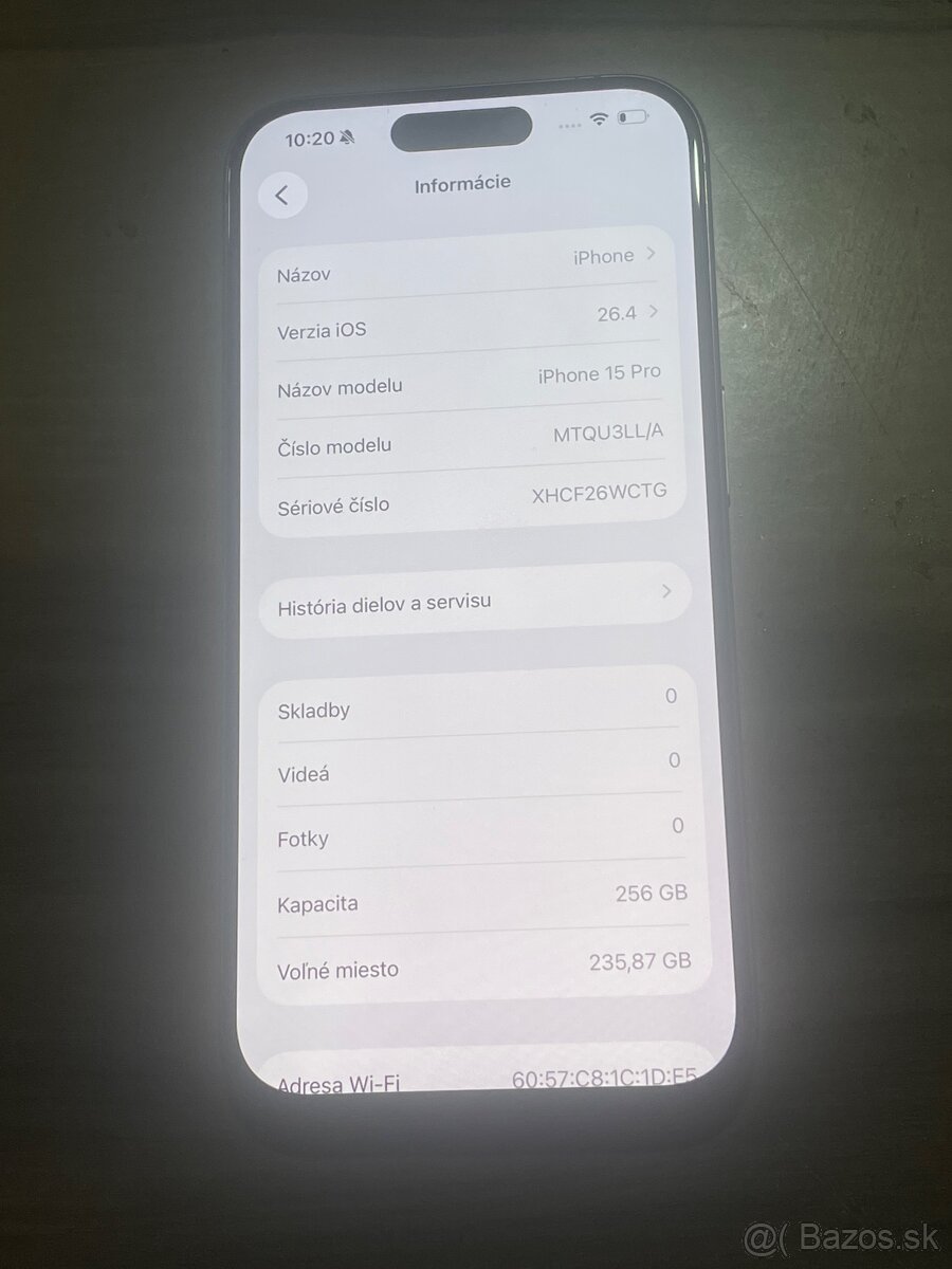 Predám Apple iphone 15 PRO 256GB Natural Titanium - 3