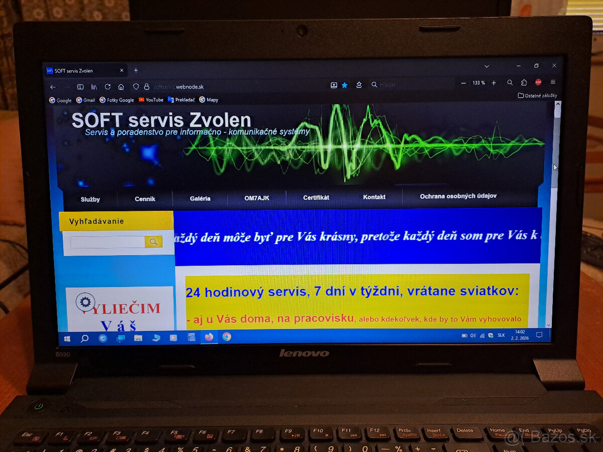 Predám noteb. Lenovo B590 vo výbor. stave s novým SSD diskom - 3