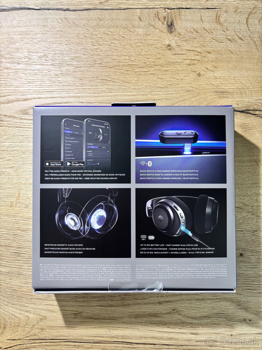 Sluchadla Steelseries Arctis Nova 3P wireless - NOVÉ - 3