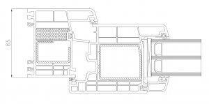 Plastové vchodové dvere 98x205cm, orech obojstranný - 3