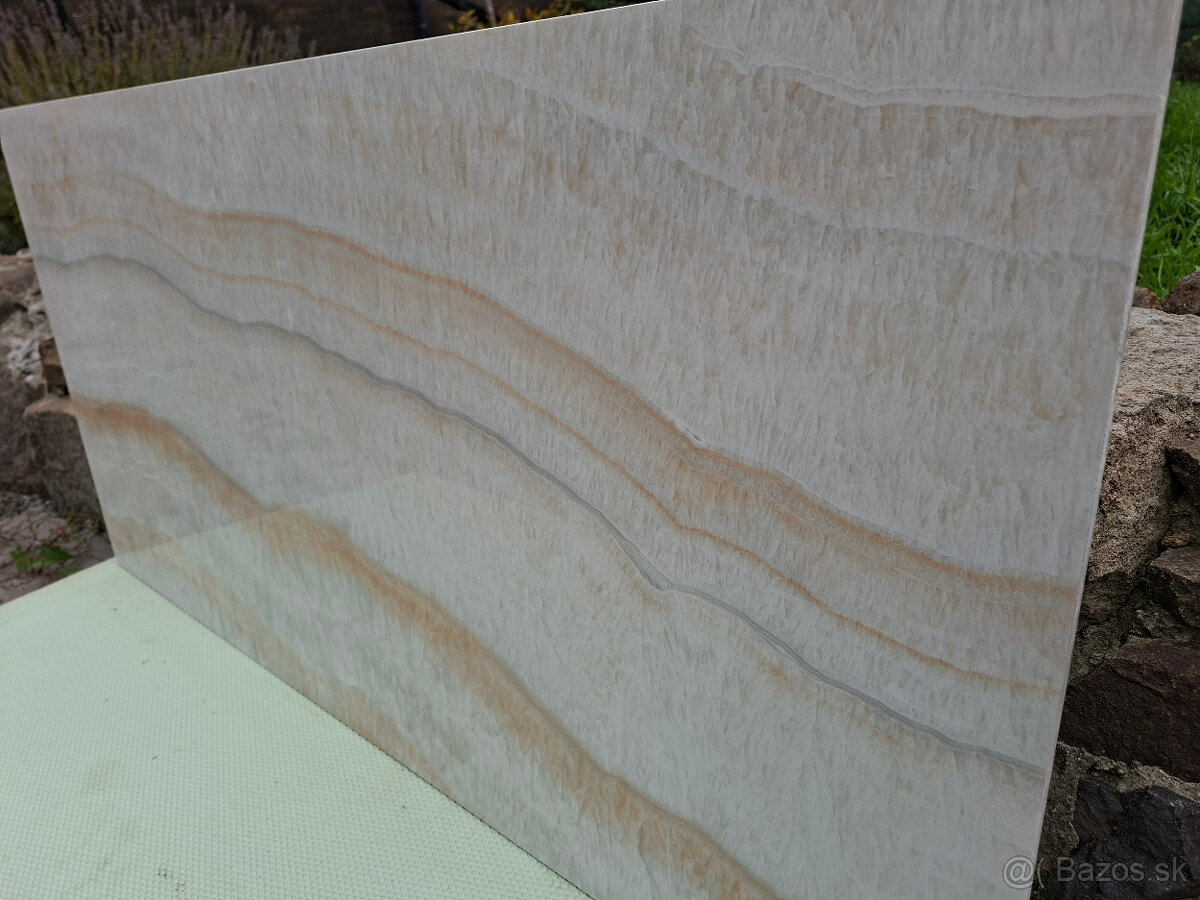 Lesklá dlažba 60x120 - Imitácia Onyxu - vein cut - 3