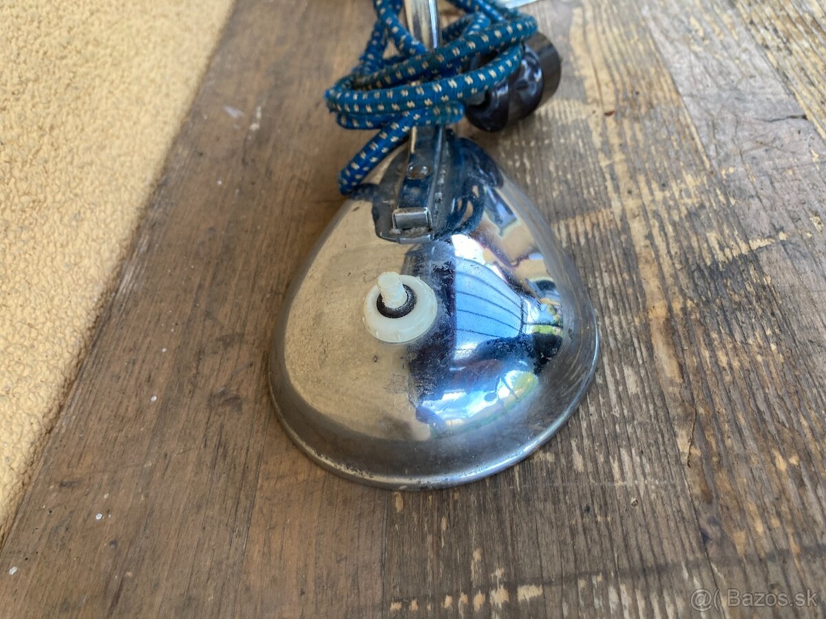 2x stará stolní lampička - chrom - 3