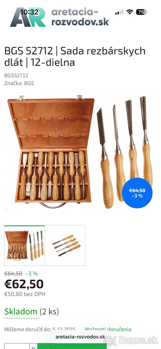 Rezbárske dláta 12ks - 3