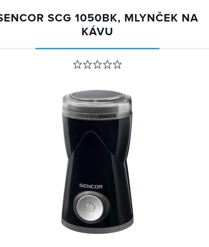 Nový elektrický mlynček na kávu SENCOR - 3