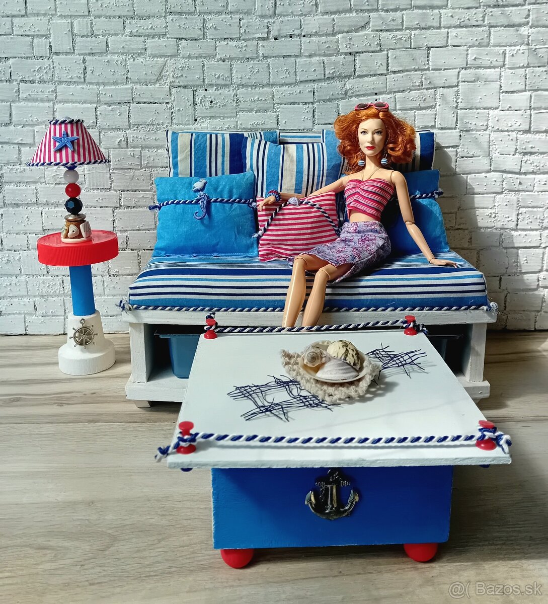 Obývačka pre Barbie v námorníckom štýle - 3