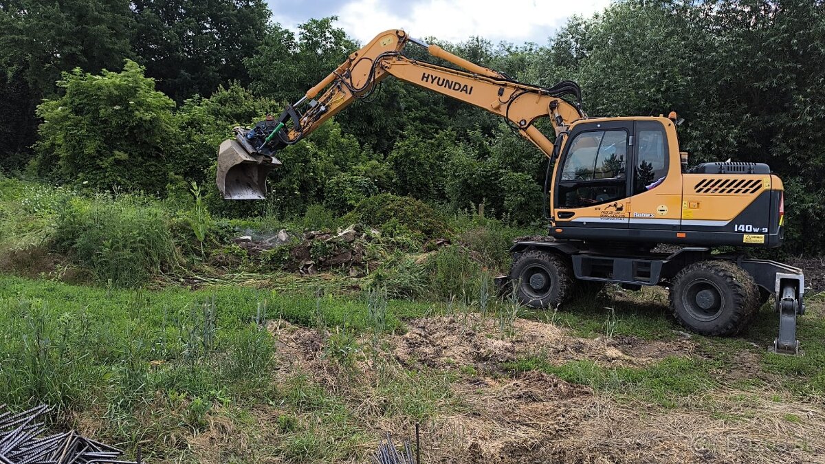 Výkopové a zemne práce-kolesový bager, minibager - 3