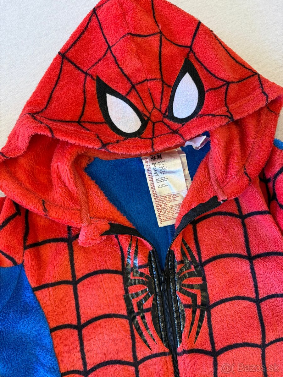 Flisovy overal Spider-Man H&M vel. 116 - 3