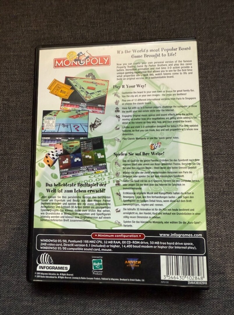 PC hra: Monopoly – Best of Infogrames (New Edition) - 3