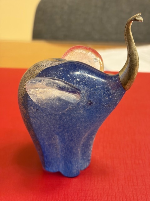 Originalny muransky skleneny slonik - 3