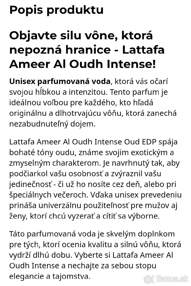 Parfémy LATTAFA, 2 x 100 ml. - 3