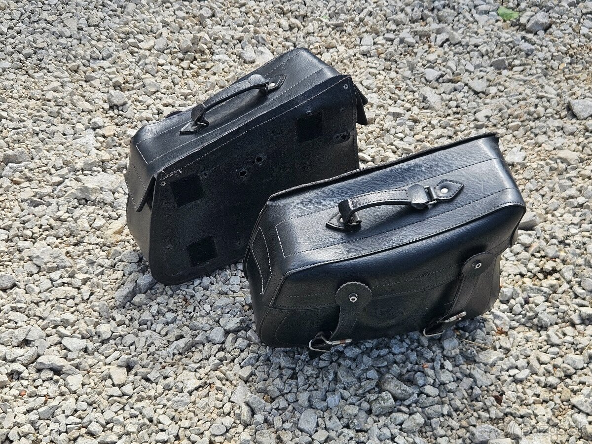 Predám koženné brašne na chopper - 3