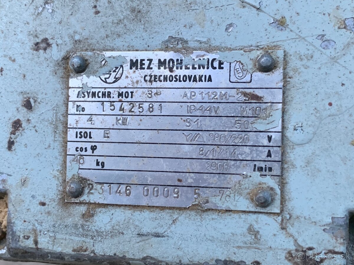 Elektromotor 4 kW MEZ Mohelnice - 3
