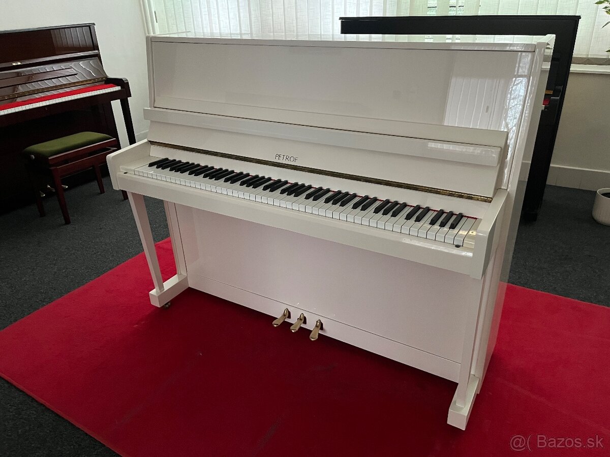 Zánovní Petrof 118 M1 rok v.2003 bílý lesk - 3