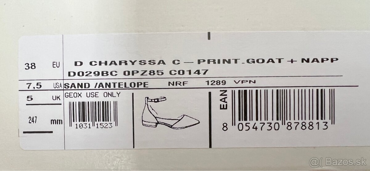 Predám nové elegantné sandále zn. GEOX - 3