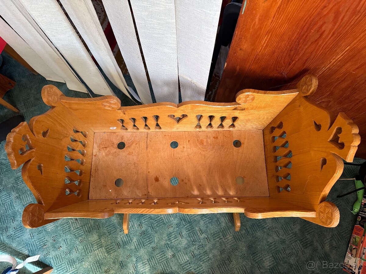 Drevená hojdacia kolíska - 3