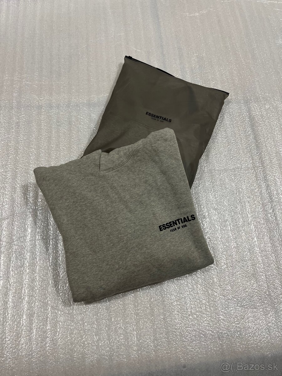 ORIGINAL Essentials mikina hoodie dark oatmeal - 3