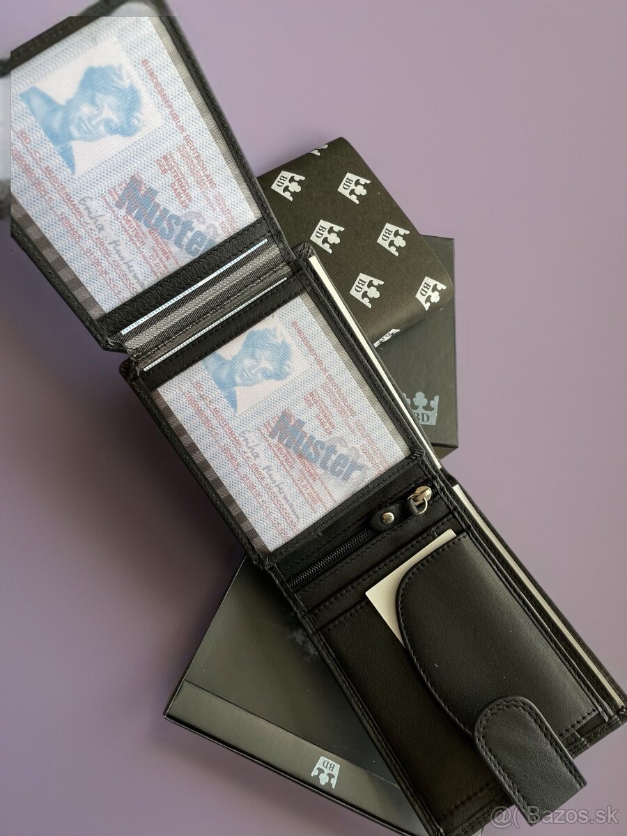Pánska kožená peňaženka. - 3
