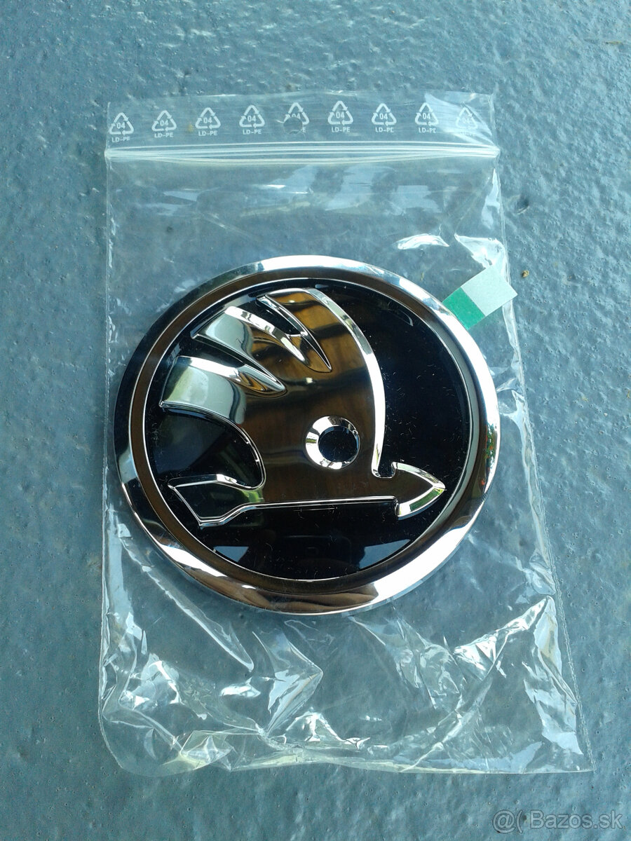 Logo ŠKODA chrómové 90mm + 80mm - 3