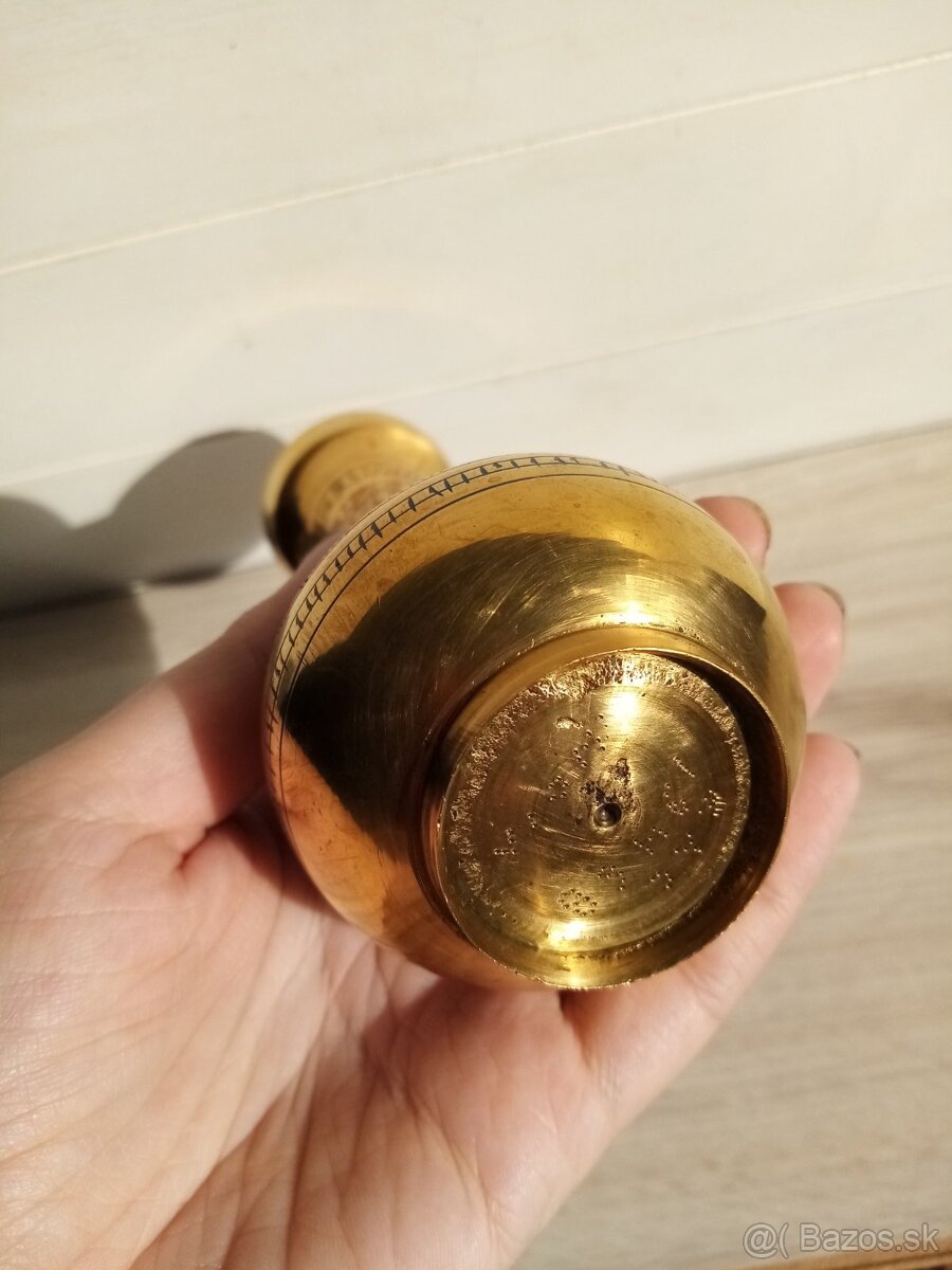 Orientálna váza z alpaky - 3