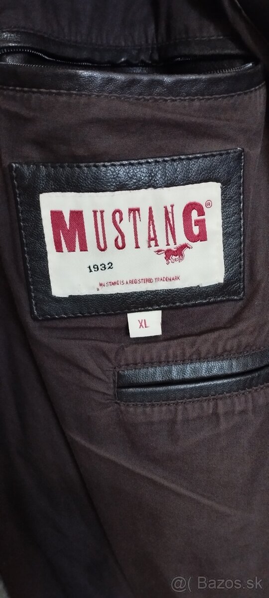 TOP stav Pánska kožená bunda Mustang XL pravá koža - 3
