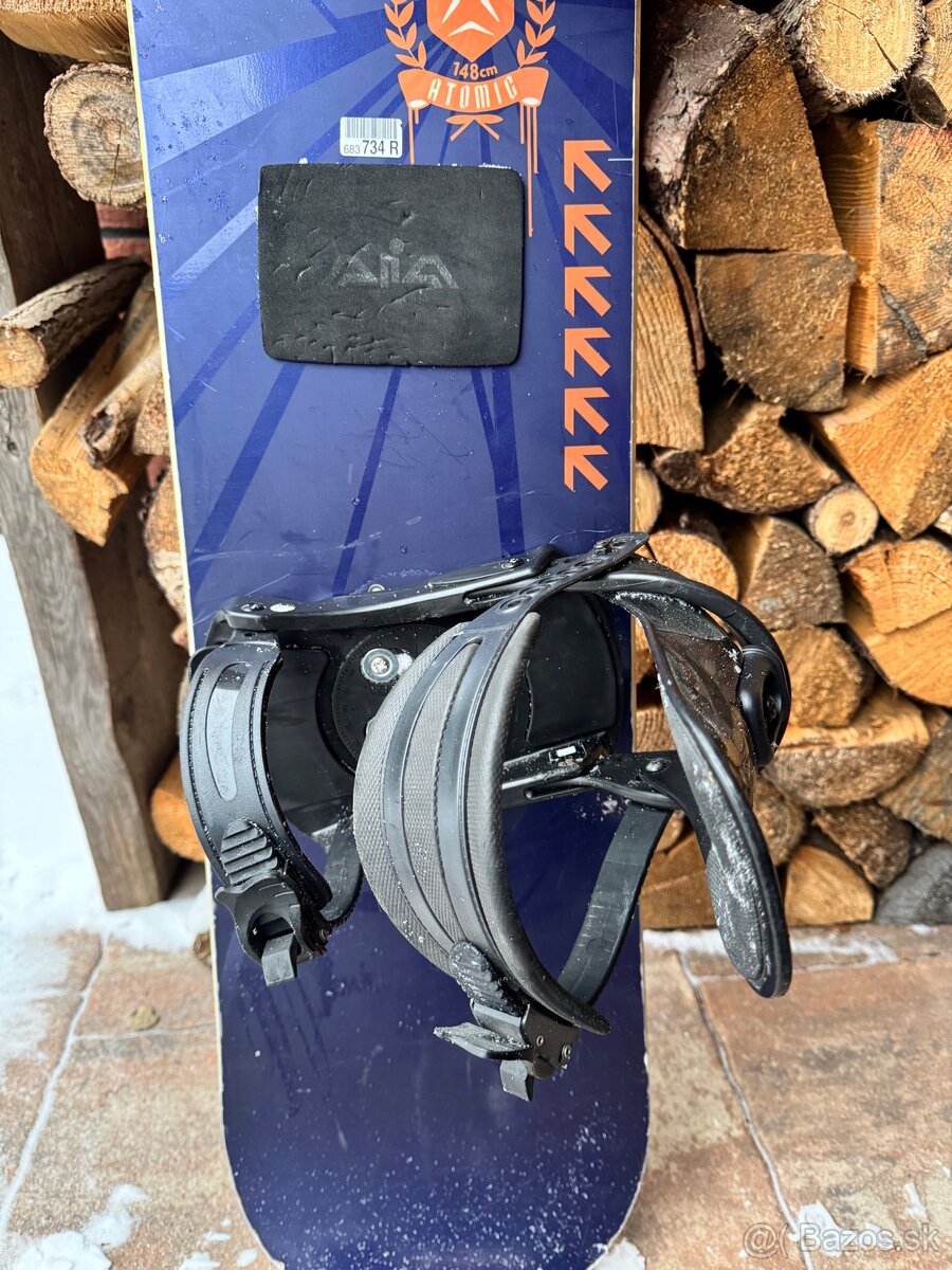 Snowboard atomic 148cm dobrom stave - 3