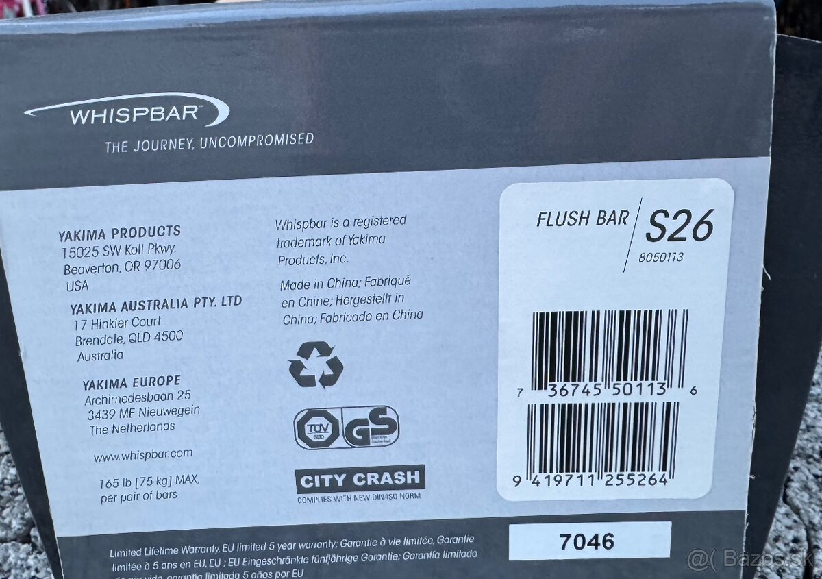 PRIEČNIKY YAKIMA FLUSHBAR S26+k949w - 3